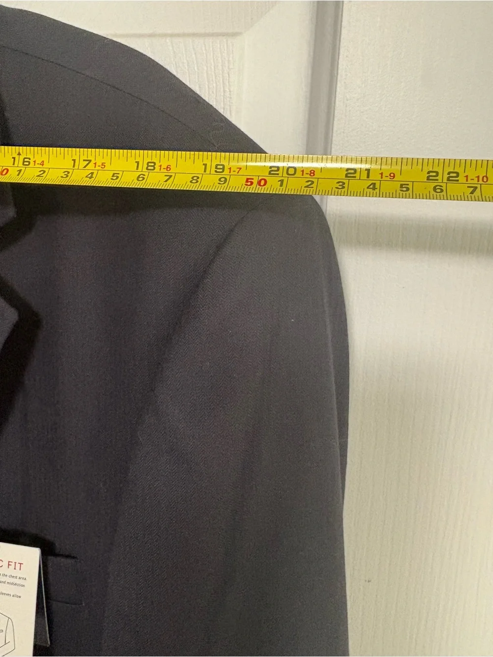 NWT Stafford Men's Navy Two-Button Suit Jacket-55 chest; 30 arms